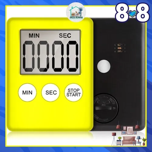 DR DIGITAL LED Kitchen Timer Baking Cooking Oven Alarm Clock Counter