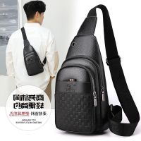 Chest Bag Men New Style Korean Version Large-Capacity Backpack Business Leisure Multifunctional Shoulder Trip Messenger Leather 【AUG】