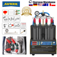 1ปี Warry AUTOOL เครื่องทำความสะอาดและทดสอบหัวฉีดน้ำมัน CT160 4สูบเครื่องทำความสะอาดอัลตราโซนิกสำหรับ GDI 110V 220V