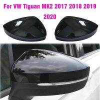 ปีกข้างมองหลัง1คู่ฝากระจกรถกรอบมือจับสำหรับ VW Tiguan Allspace L MK2 2017 2018 2019 2020โครเมี่ยมด้านอะไหล่