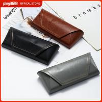 PING3693 หนังพียู กระเป๋าใส่แว่นตา สะดวกสบายๆ ป้องกันแรงกด เคสลายแว่นตา ที่มีคุณภาพสูง แบบพกพาได้ ฝาครอบป้องกันสำหรับป้องกัน สำหรับผู้หญิง