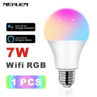 หลอดไฟ Led สมาร์ท Wifi โคมไฟหลอดไฟ E27 Rgb 7W/9W 12W ใช้ได้กับ Google และผู้ช่วย