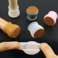 ❄卍✙ Silicone Felt Table Chair Foot Protector Round Furniture Chair Leg Caps Non-slip Floor Cover Foot Pad for 3cm to 4.5cm Feet 30