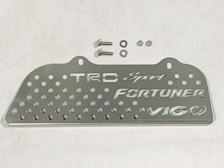 เเผ่น กันหนู TRD VIGO /FORTUNER 2005-2014 สเตนเลส เเท้ เกรด  304  หนา 1.2 มิล