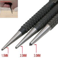 iho❄  3Pcs Non-Slip Pin Punch Set 3/32  High-carbon for Alloy Metal Wood Drilling