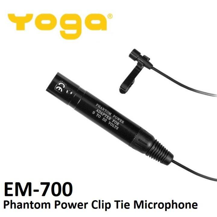 YOGA EM700 Clip Microphone with Phantom Power Lazada
