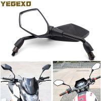 กระจกมองข้างกระจกรถจักรยานยนต์สีดำอุปกรณ์เสริมสำหรับ YAMAHA NMAX 125 MT 07 FZ1แดร็กสตาร์1100 VINO R6 2005 R1 XT660 TTR250