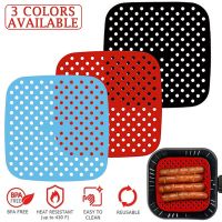 Air Friteuse Silikon Back Matte Dampfer Kuchen Gegrillte Untertasse Pad Airfryer Liner Pastry Werkzeuge Küche Nicht Stick Backformen Öl matten