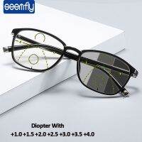 seemfly Multifocal Progressive Optical Reading Glasses Men Women Presbyopia Ultralight Eyewear Anti Blue Ray TR90 Frame 1.0 3.5