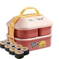 ﺴ❣ Separated Double Layer Bento Box Lunch Box Set Portable Kawaii Cartoon Lunch Box For Microwave Oven Dedicated Office Worker