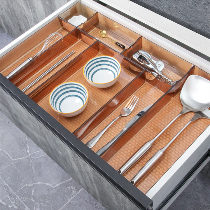 Expandable Cutlery Drawer Organizer, Flatware Drawer Tray for Silverware,  Serving Utensils, Multi-Purpose Storage for Kitchen, Office, Bathroom  Supplies 