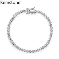 Kemstone แฟชั่นทองแดง AAA ทองแดง Cubic Zircon สร้อยคอลายโซ่ประดับลูกปัดสำหรับของขวัญเครื่องประดับสตรี