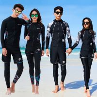 Women Mens 3-5 Piece Rash Guard with Boy Shorts Long Sleeve Zipper Swimsuit Bathing Suit Wetsuit Beachwear Tankini Tracksuit