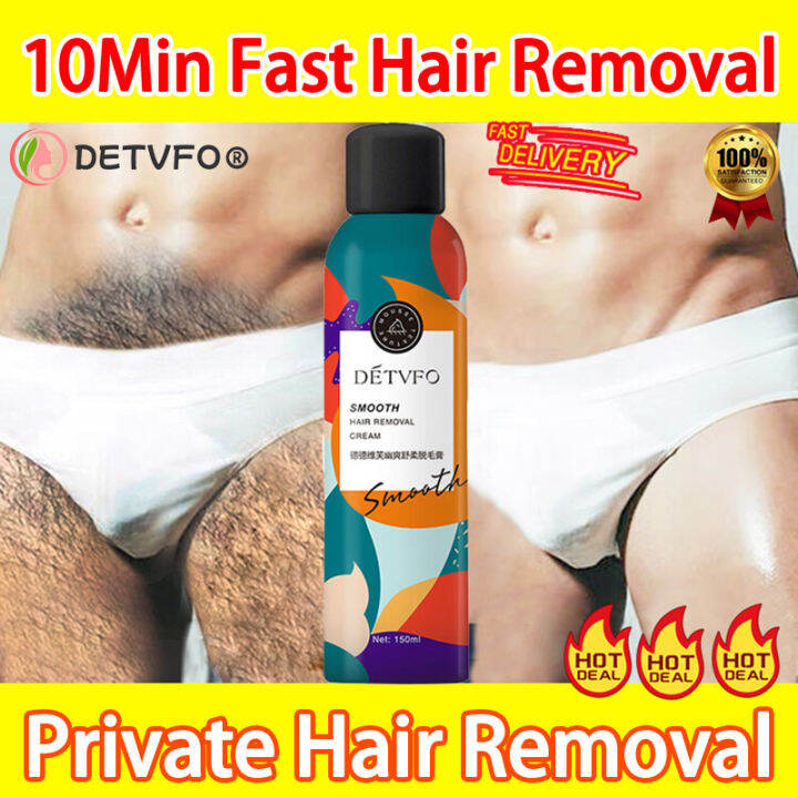 Hair Remover Spray DETVFO 10 Minutes Quickly Painless Hair Removal