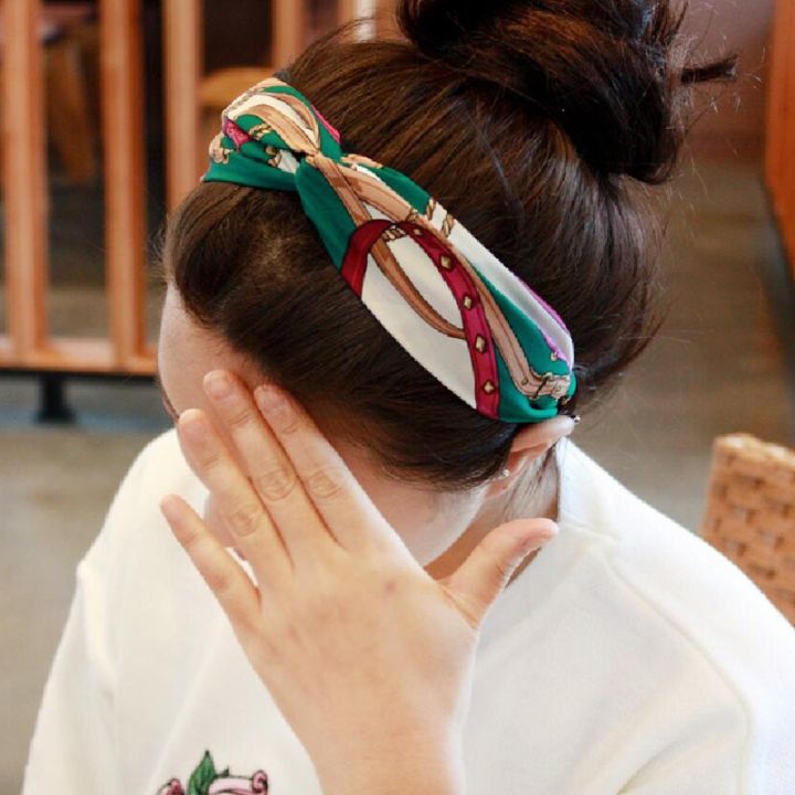 yf-print-top-knot-headband-wide-cross-vintage-elastic-hairband-turban-hair-accessories-bow-hoop-bands-knotted-women-headdress