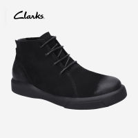 Clarks_บุรุษ Hale Rise หนังวัวแท้ Active air cushion Comfort Premium รองเท้าบูทหุ้มข้อผู้ชาย - ZT8398