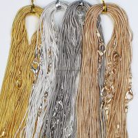 5pcs/lot Silver Plated / Gold Color 1.2mm Snake Chain Necklaces for Women 16" 18" 20" 24" Fashion Jewelry Necklace Chains Fashion Chain Necklaces