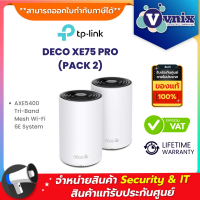 Tp link DECO XE75 PRO (PACK 2) AXE5400 Tri-Band Mesh Wi-Fi 6E System By Vnix Group