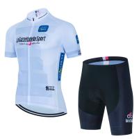 รูปแบบใหม่ Cycling Summer แขนสั้น Set Jersey and bib shorts Breathable racing Cycling Jersey Set