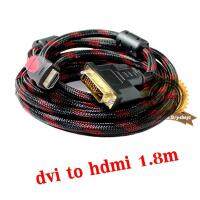 ??HOT!!ลดราคา?? สายจอDVI 24+1 to hdmi สายถัก ยาว1.5m * ##ที่ชาร์จ แท็บเล็ต ไร้สาย เสียง หูฟัง เคส Airpodss ลำโพง Wireless Bluetooth โทรศัพท์ USB ปลั๊ก เมาท์ HDMI สายคอมพิวเตอร์