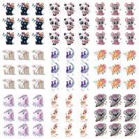 Pulaqi 10 PCS Cute Animal Iron-on Transfers For Clothes Cartoon Applique Heat Thermal Transfer For Clothing Washable Stickers