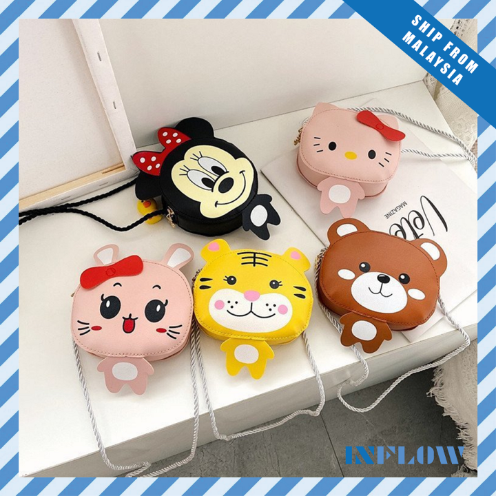 Kids Cartoon Sling Bag Kitty Minnie Rabbit Tiger Bear Animal Handbag Coin Pouch Korean Fashion Casual Fashion | Lazada Kids Cartoon Sling Bag Kitty Minnie Rabbit Tiger Bear Animal Handbag Coin Pouch Korean Fashion Casual Fashion | Lazada