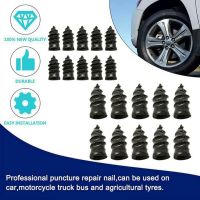 20Pcs/Set Car Tire Puncture Nails Vacuum Tire Repair Tool Patch Fix Plug Nail Motorcycle Truck Self-Service Tire Repair Screw Nails Screws Fasteners