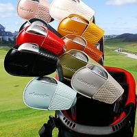 10Pcs/set Golf Iron Head Covers Set 10 Colors PU Leather Protective Headcover Outdoor Training Golf Sporting Putter Protector Towels