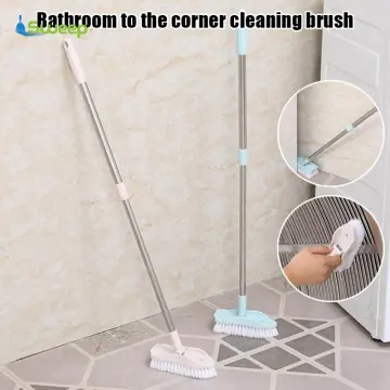 Adjustable Bathroom Long-handled Brush To Scrub Toilet Bath Brush Ceramic  Tile Floor Bathroom Bathtub Tile Cleaning Brush New