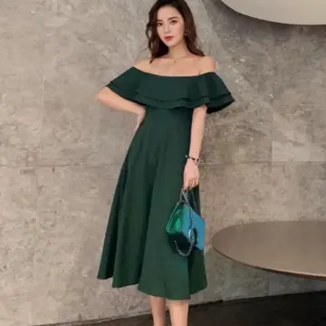 Buy Up Shoulder Korean Style Dress online