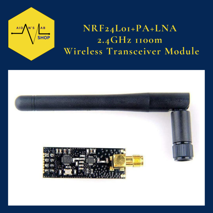 NRF24L01+PA+LNA 2.4GHz 1100m Wireless Transceiver Module | Aidans Lab ...