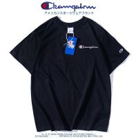 ♂❧เสื้อยืดแขนสั้นรุ่น Champion Dream แบบญี่ปุ่นสำหรับคู่รัก,เสื้อยืดทรงหลวมแขนสั้นคอกลมผ้าฝ้ายลำลองนักเรียนเข้ากับทุกชุด