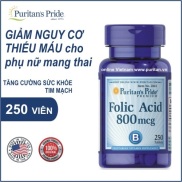 Cho người hiếm muộn, hay bi sảy và di truyền - Folic acid 800mg HSD 30 06