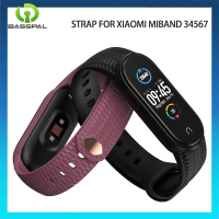 สายซิลิโคนสำหรับออกกำลังกาย Mi Band 5 6 7สายรัดข้อมือสำหรับ Xiaomi Mi Band 5 MiBand 6เครื่องประดับรัดข้อมือ SmartWatch Miband 7 Straps