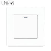 AS Simple Style PC Plastic Panel 1 2 3 4 Gang 12 Way Wall Light Push Button Gray Light Switch 10A16A