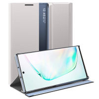 Galaxy Note 10+ Plus Case, WindCase Slim PU Leather Flip Smart View Window Stand Case Cover for Samsung Galaxy Note 10 Plus / Note 10+ 5G