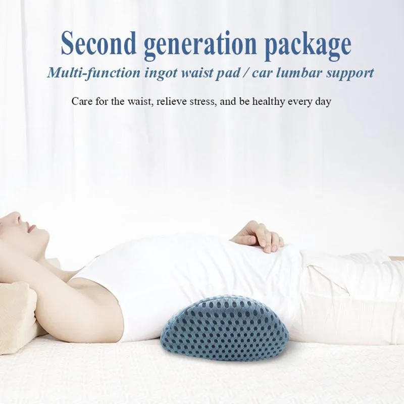 Memory Foam Waist Pillow Slow Rebound Lumbar Pillow Cushion Office Car  Waist Cushion Relieve Fatigue Pressure 