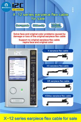 I2C Earpiece Flex Cable Mic Speaker Sensor Flex Detection Board for IPhone 8 -12ProMax Face ID Truetone Repair Work with I2C I6S