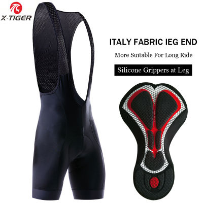 X-TIGER Pro Race Cycling Shorts With 5cm Italy Grippers Lightweight Short Pant High-Density 5D GEL Pad For Long Time Ride