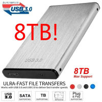 8TB Portable External Hard Drive USB3.0 HDD 2.5 Inch 1TB Hard Disk Storage Devices For Desktop Laptop