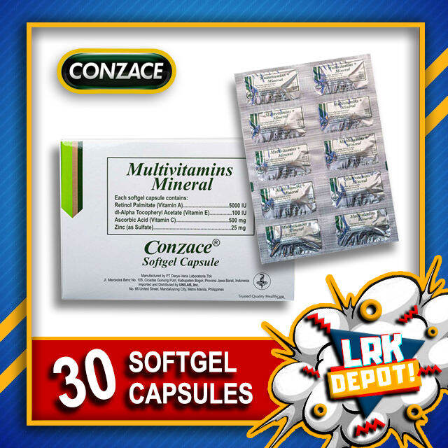 Conzace Multivitamins & Minerals (30 Softgel Capsules) 30s Lazada PH