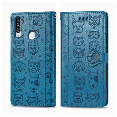 เคส A20S กาแล็คซี่ Samsung เคสกระเป๋าสตางค์หนัง PU ลายนูนรูปการ์ตูนเคสหลังโทรศัพท์มือถือแบบพับ A20S Samsung 20S