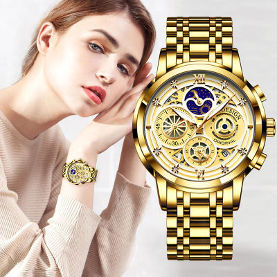 LIGE  New Gold Watch Women Watches Ladies Creative Steel Womens celet Watches Female Waterproof Clock Relogio Feminino