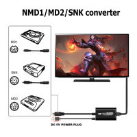 ตัวแปลงที่รองรับ HDMI 16/9 4/3อะแดปเตอร์ที่รองรับ HDMI พร้อมสวิทช์อัตราส่วนภาพเกมคอนโซลวิดีโออะแดปเตอร์อุปกรณ์เสริมสำหรับ SEGA MD1 MD2 SNK