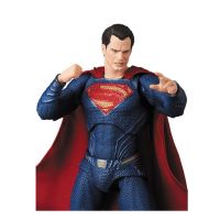 ZZOOI 17cm Anime Justice League DC MAFEX Superman PVC Action Figure Model Toy Doll Childrens Toys Gifts