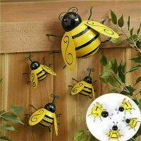 【CC】▨♀  4PCS/SET Metal Bumble Backyard Garden Wall Ornament