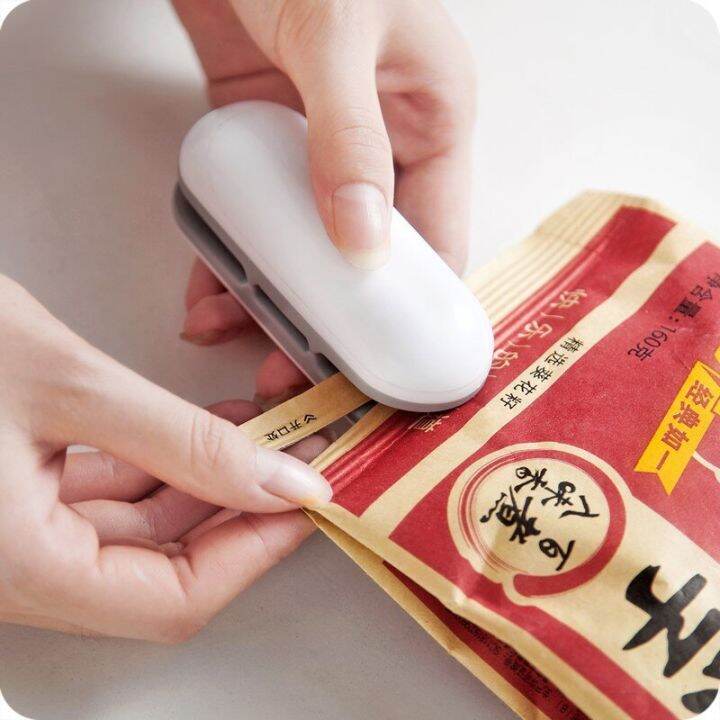 HOT】1PC Mini Bag Sealer Portable Heat Sealing Machine Electric Sellador