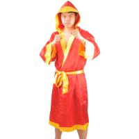 MMA ing Match Muay Thai Mens Hooded Long Sleeve Cloak Robe Uniform Costume U35