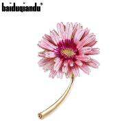 【YF】❏  Baiduqiandu Enamel Pink Brooch Pins for Jewelry