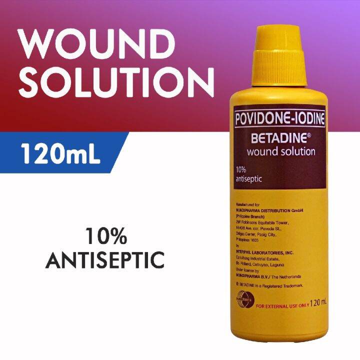 BETADINE (PovidoneIodine) Wound Solution 120mL Lazada PH BETADINE (PovidoneIodine) Wound Solution 120mL Lazada PH